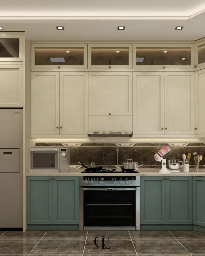 Al Nakheel Kitchen & Master Suite — Kitchen, 3D view 2