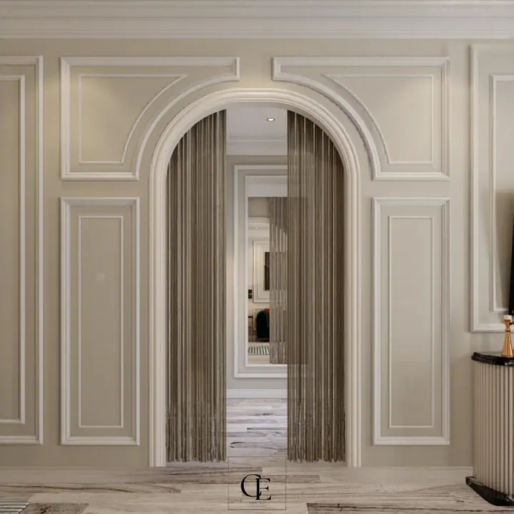 Al Rehab Apartment — Reception & dining, 3D view 5