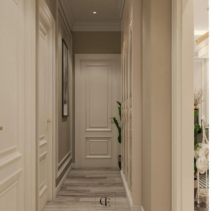 Al Rehab Apartment — Reception & dining, 3D view 7