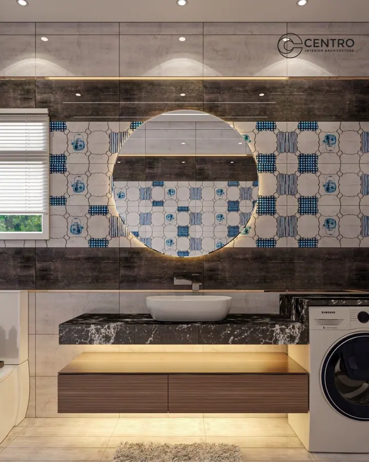 Haptown Bathrooms — Main bathroom, 3D view 1