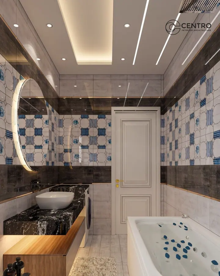 Haptown Bathrooms — Main bathroom, 3D view 2
