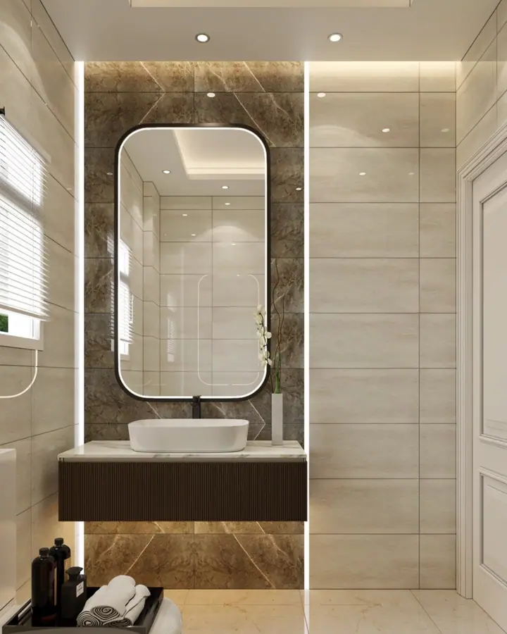 Hyde Park Reception & Open Kitchen — Bathrooms, 3D view 4