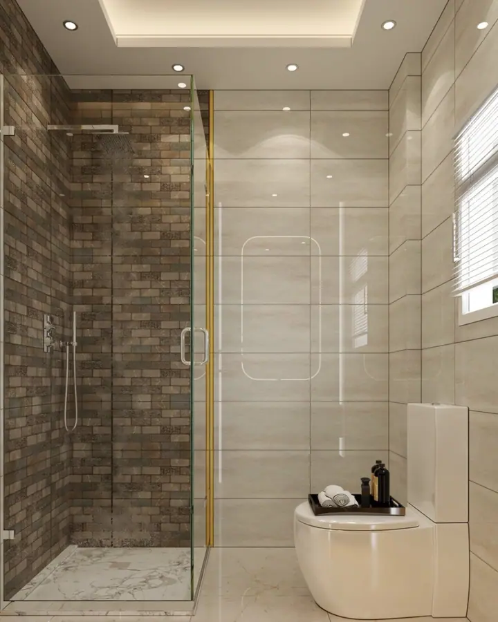 Hyde Park Reception & Open Kitchen — Bathrooms, 3D view 5