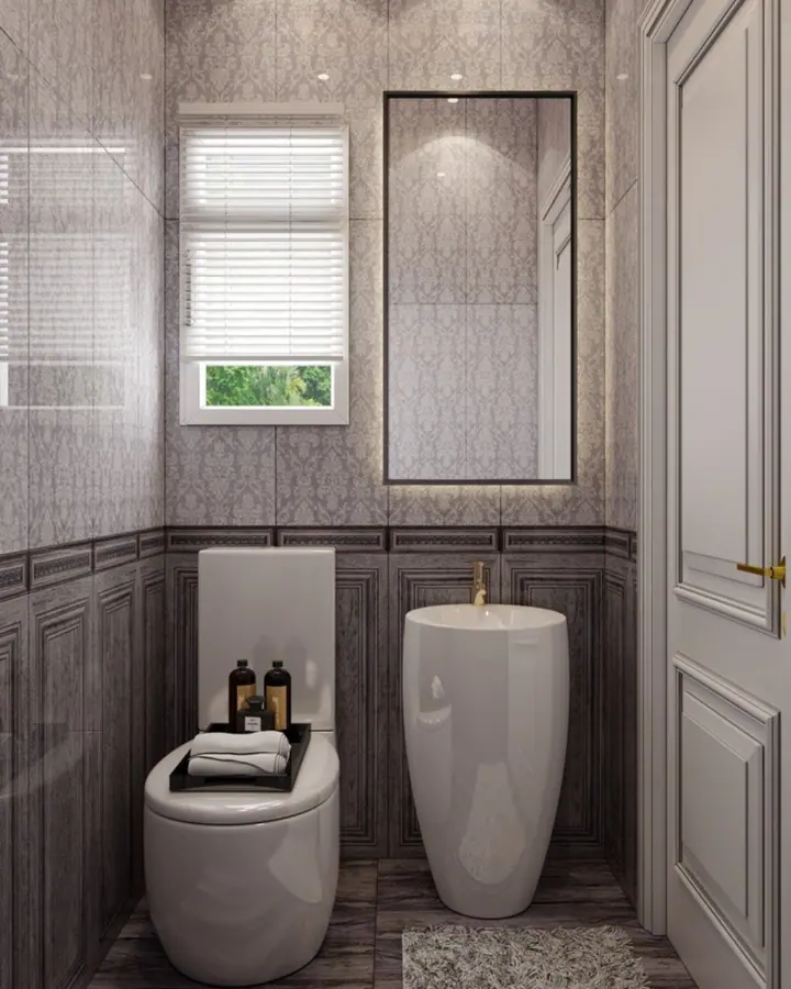 Hyde Park Reception & Open Kitchen — Bathrooms, 3D view 6