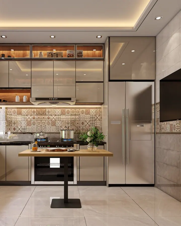 Hyde Park Reception & Open Kitchen — Kitchen, 3D view 2