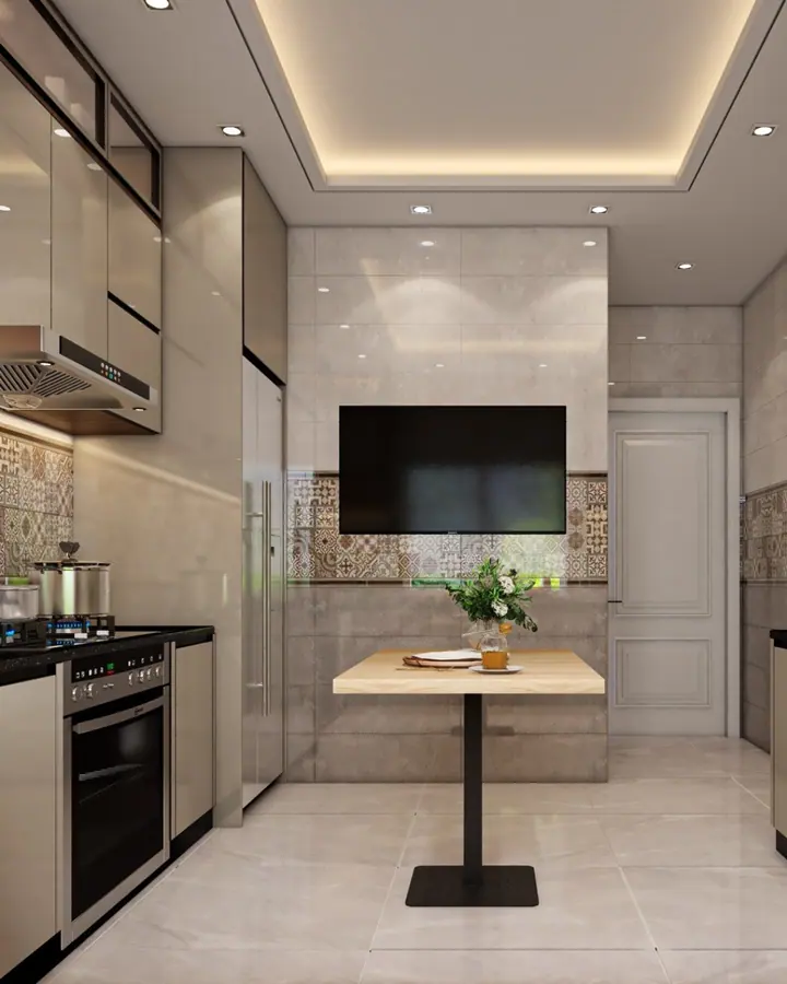 Hyde Park Reception & Open Kitchen — Kitchen, 3D view 4
