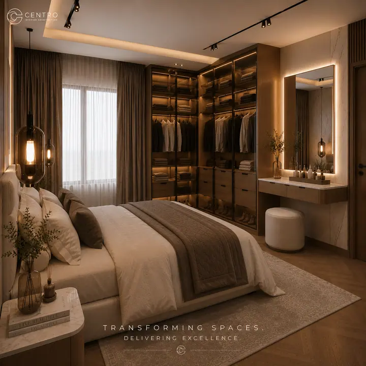 Master Bedroom Suite — Master bedroom, 3D view 3
