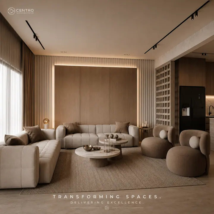 Mivida Reception — Reception & kitchen, 3D view 1