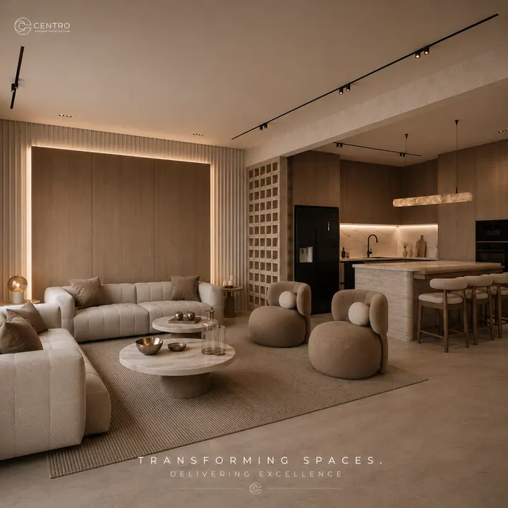 Mivida Reception — Reception & kitchen, 3D view 5