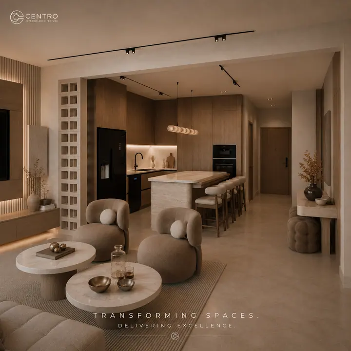 Mivida Reception — Reception & kitchen, 3D view 6