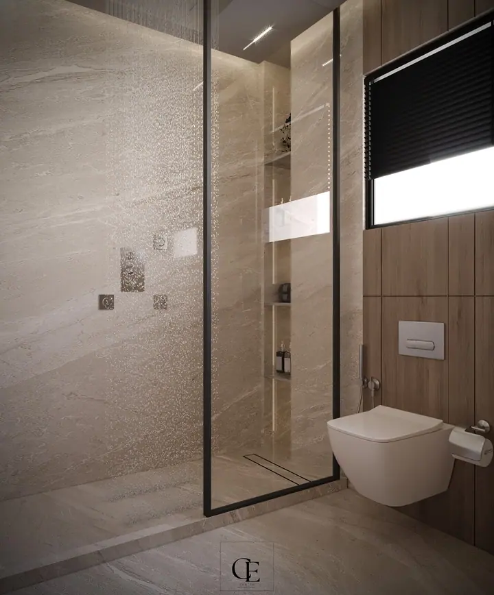 Palm Hills Apartment — Bathroom 2, 3D view 5