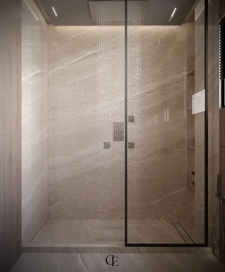 Palm Hills Apartment — Bathroom 2, 3D view 6