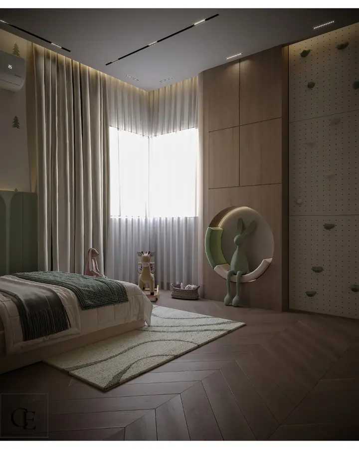 Palm Hills Apartment — Kids' room, 3D view 2