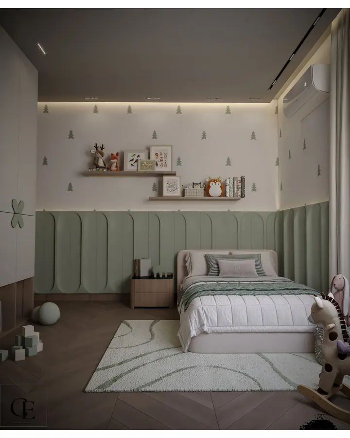 Palm Hills Apartment — Kids' room, 3D view 4