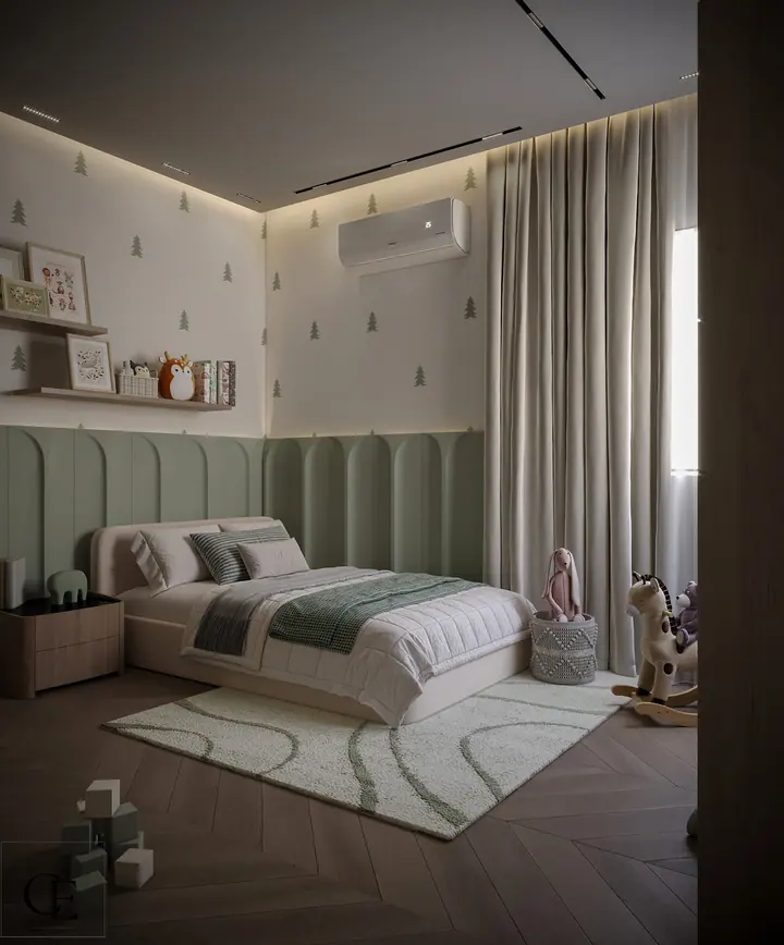 Palm Hills Apartment — Kids' room, 3D view 6