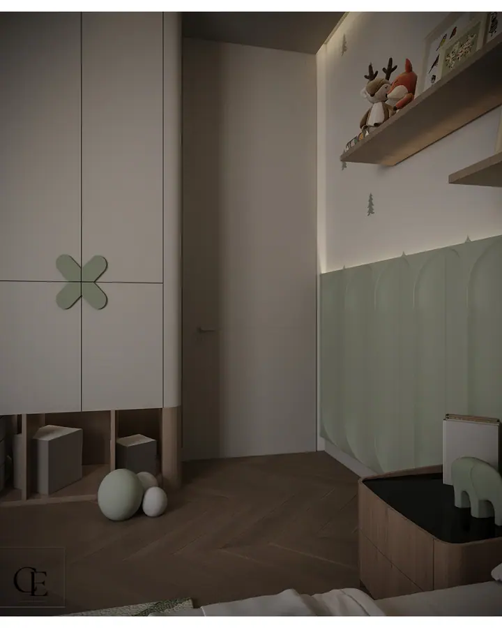 Palm Hills Apartment — Kids' room, 3D view 8