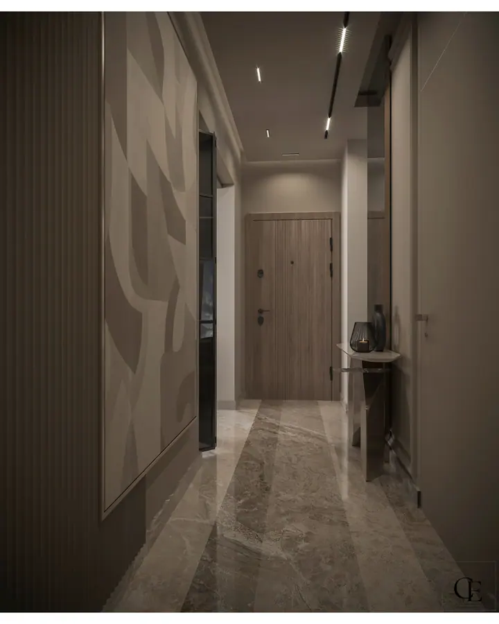 Palm Hills Apartment — Reception 1, 3D view 9
