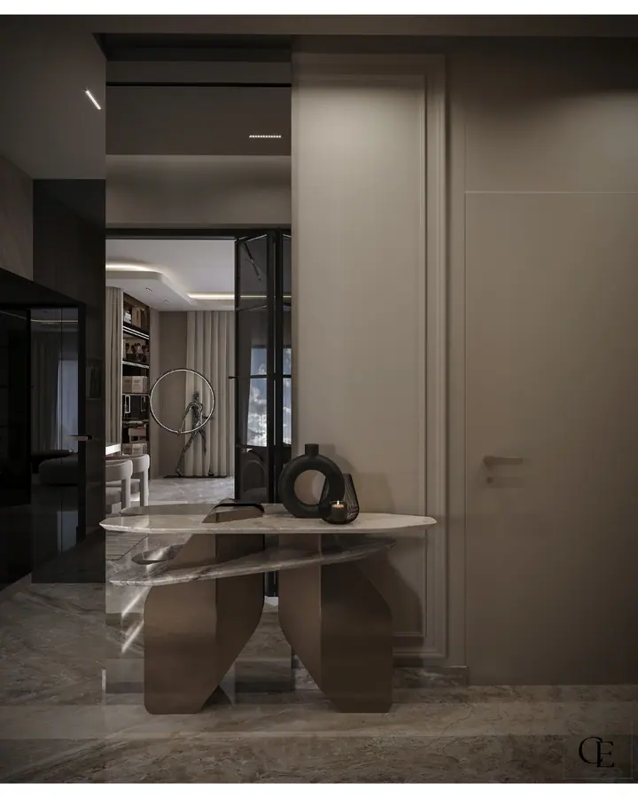 Palm Hills Apartment — Reception 1, 3D view 10