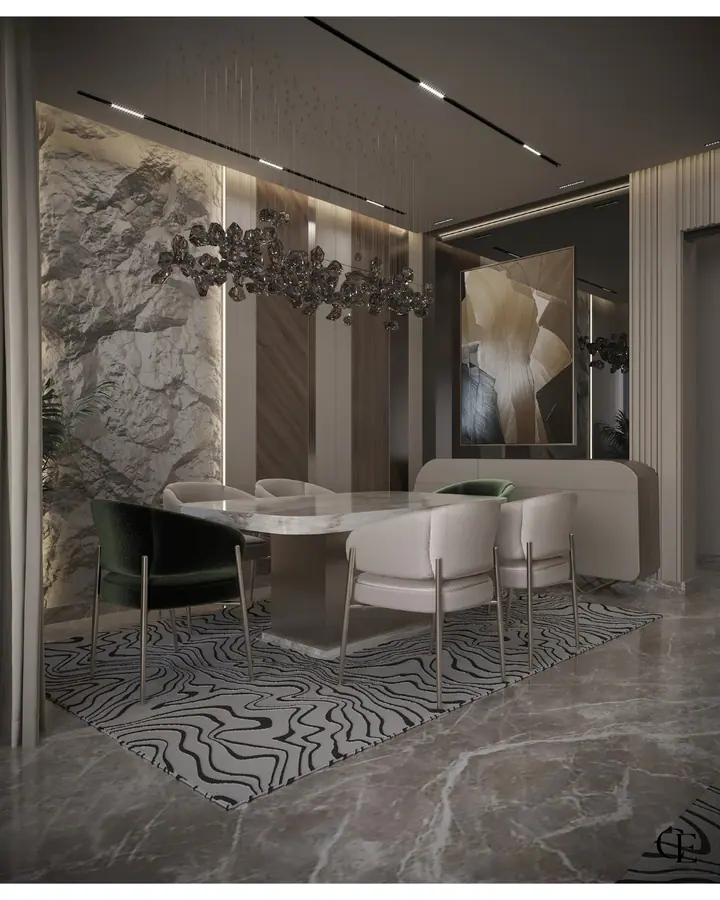 Palm Hills Apartment — Reception 2, 3D view 3