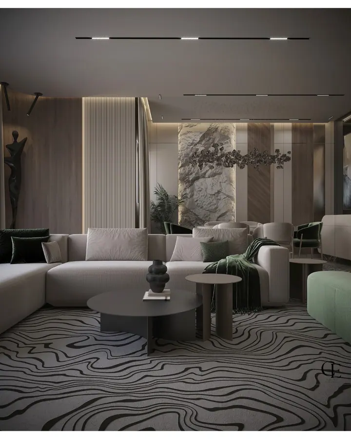 Palm Hills Apartment — Reception 2, 3D view 6
