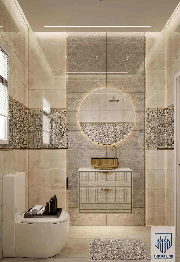 Sarai Apartment — Bathroom, 3D view 1