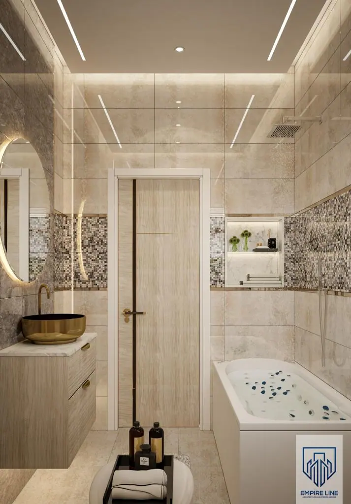 Sarai Apartment — Bathroom, 3D view 2