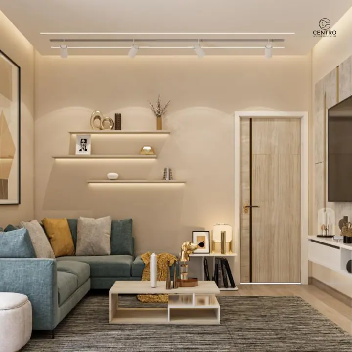 Sarai Apartment — Living room, 3D view 1