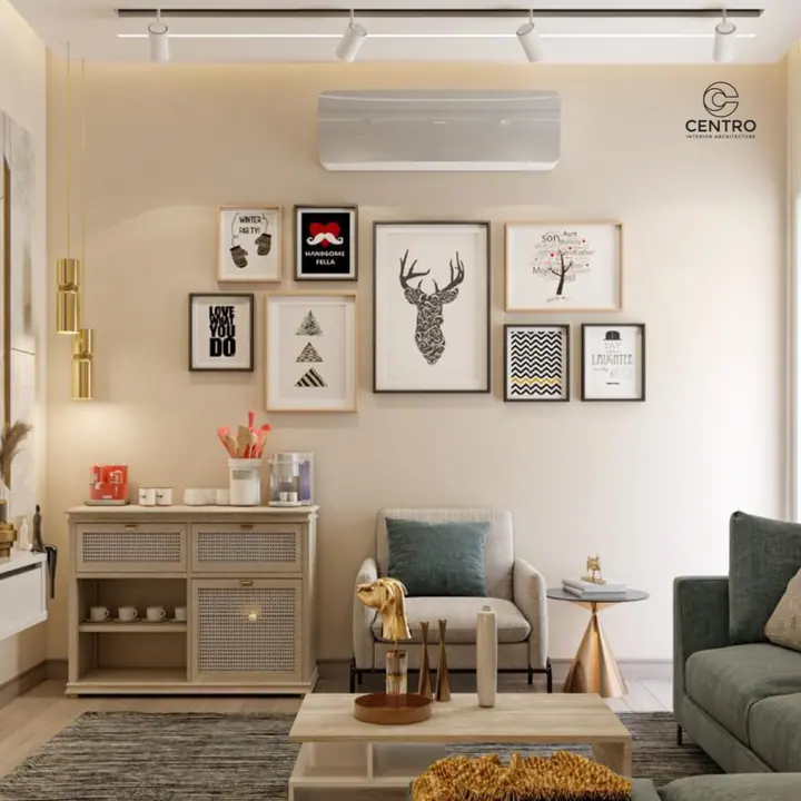 Sarai Apartment — Living room, 3D view 2